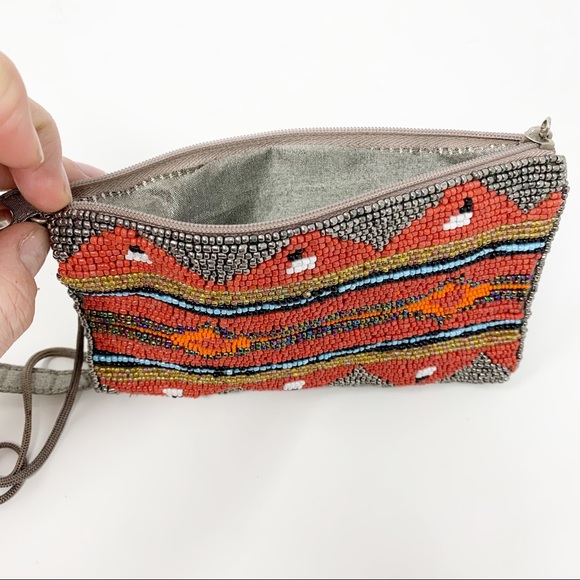 Boho | Small Southwestern-style Beaded Bag - Picture 5 of 9